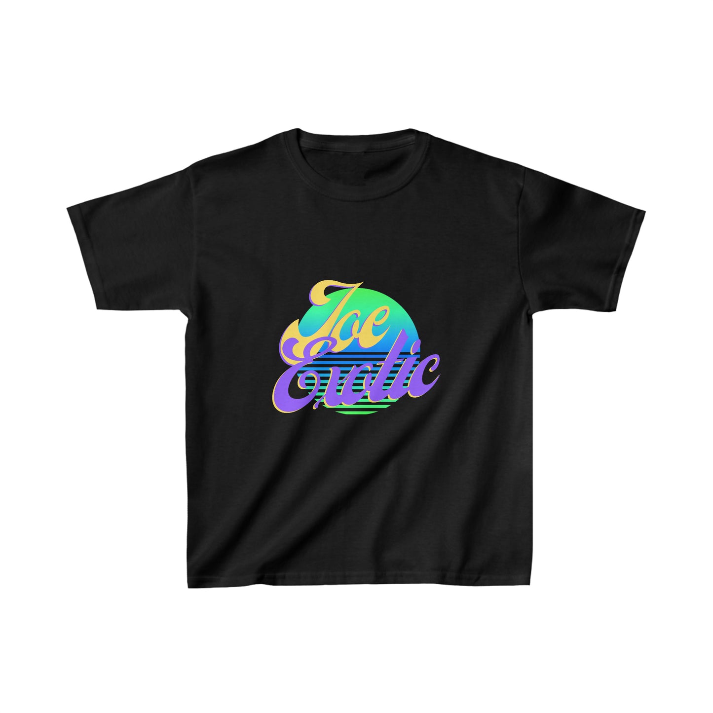 Joe Exotic Synth Wave 80's Style Kids' Heavy Cotton Tee – Retro Fun!