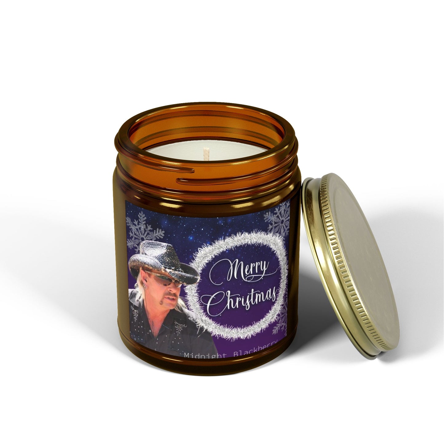 Merry Christmas Candle By Joe Exotic