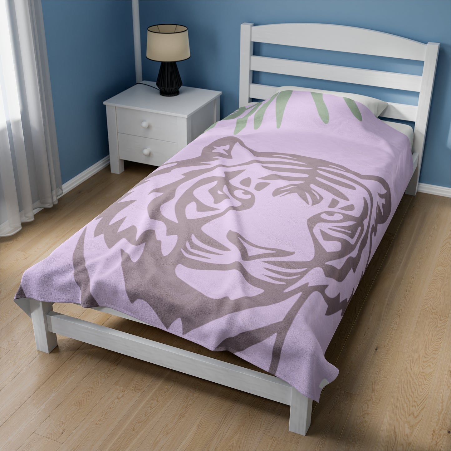 Exotic Tiger Velveteen Plush Blanket