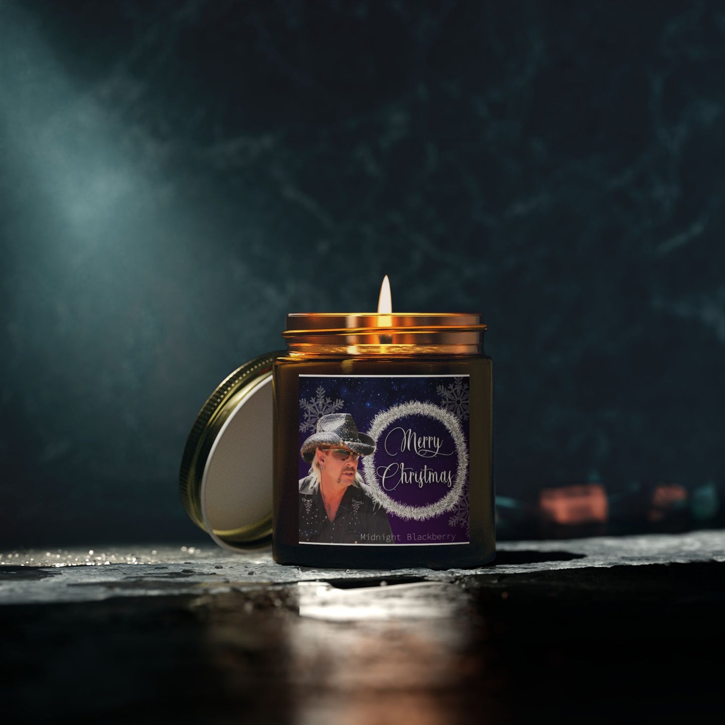 Merry Christmas Candle By Joe Exotic