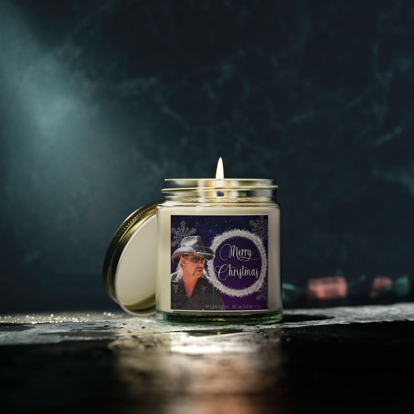 Merry Christmas Candle By Joe Exotic