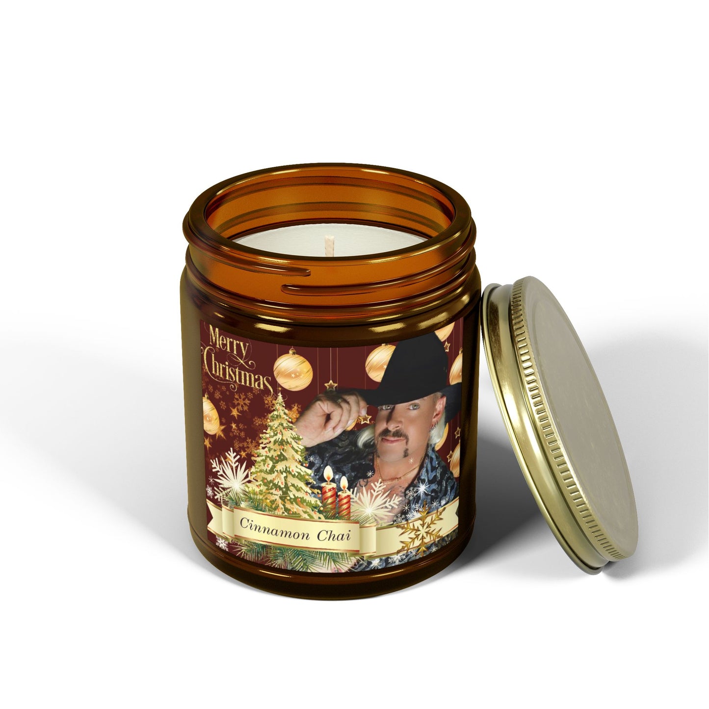 Joe Exotic Christmas- Cinnamon Chai candle