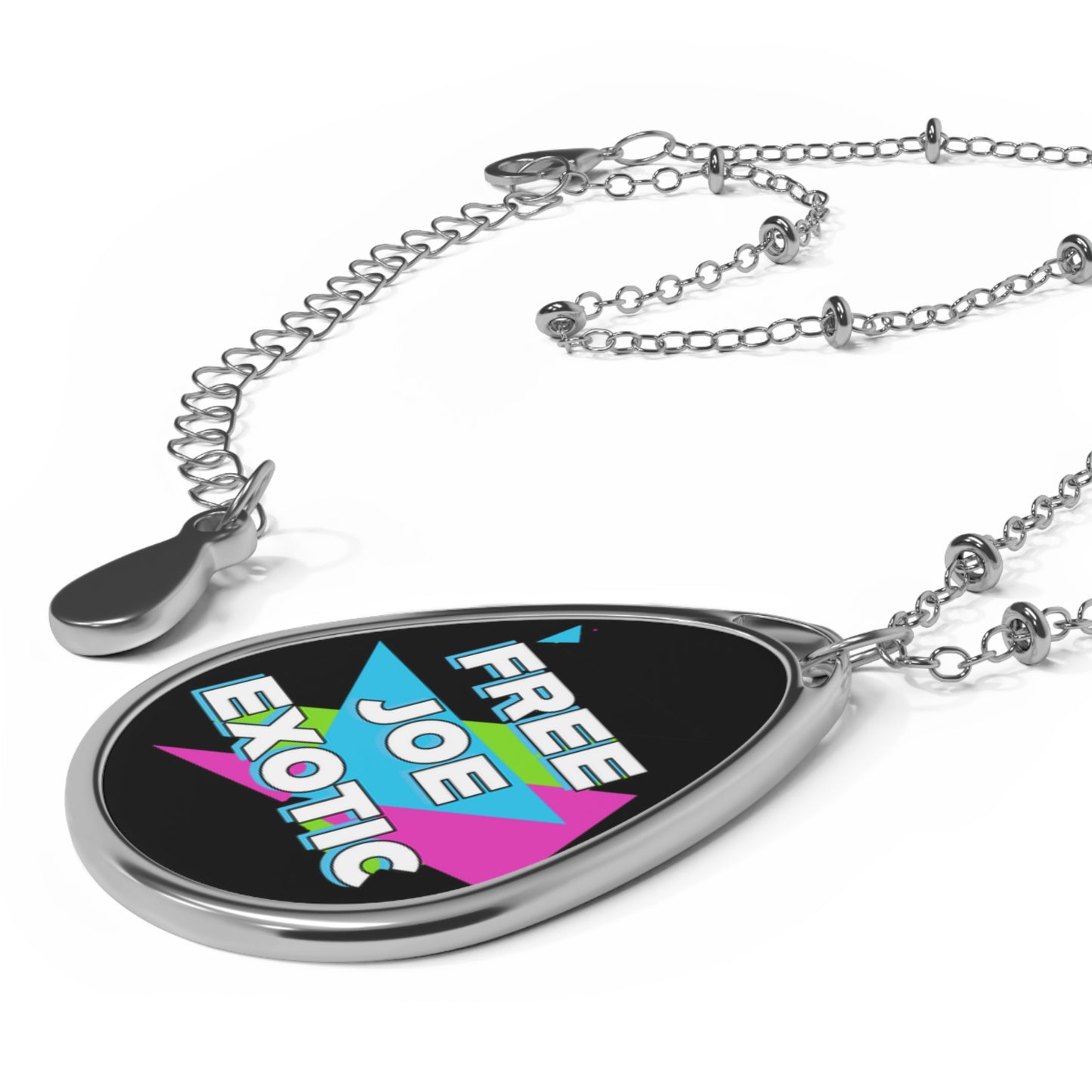 Free Joe Exotic Oval Necklace