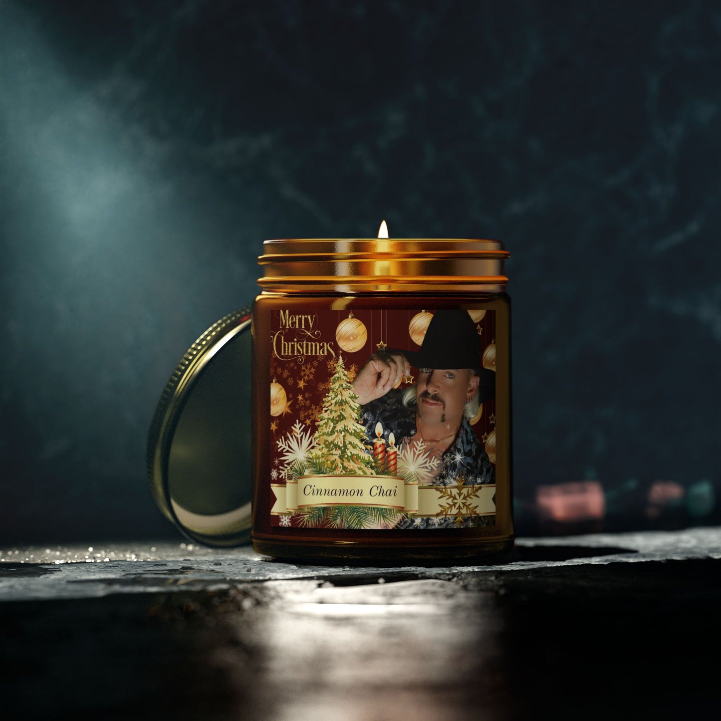 Joe Exotic Christmas- Cinnamon Chai candle