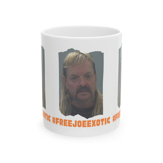 Stand with Joe: #FreeJoeExotic Ceramic Mug, 11oz