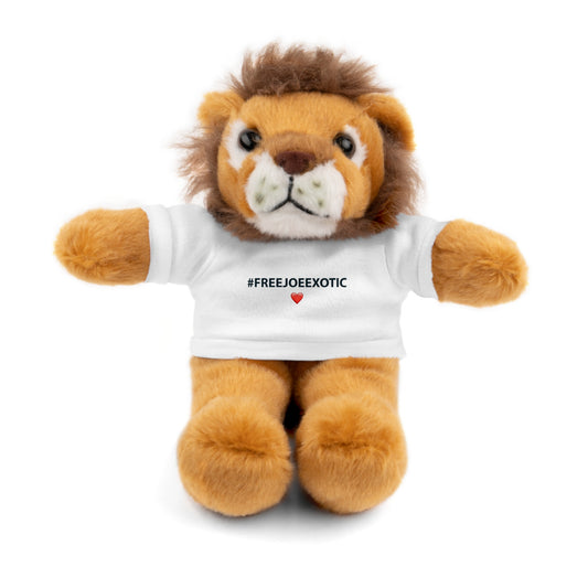 Lion Plushie with #FreeJoeExotic Tee