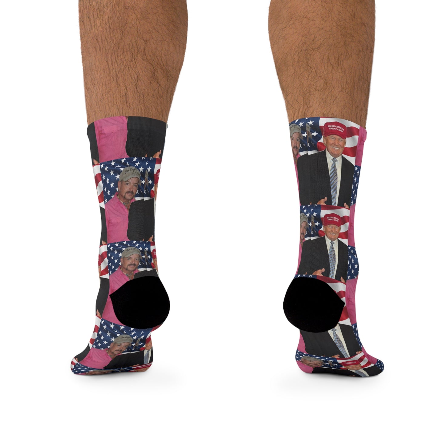 Donald Trump Joe Exotic Print Socks