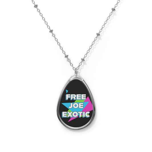 Free Joe Exotic Oval Necklace