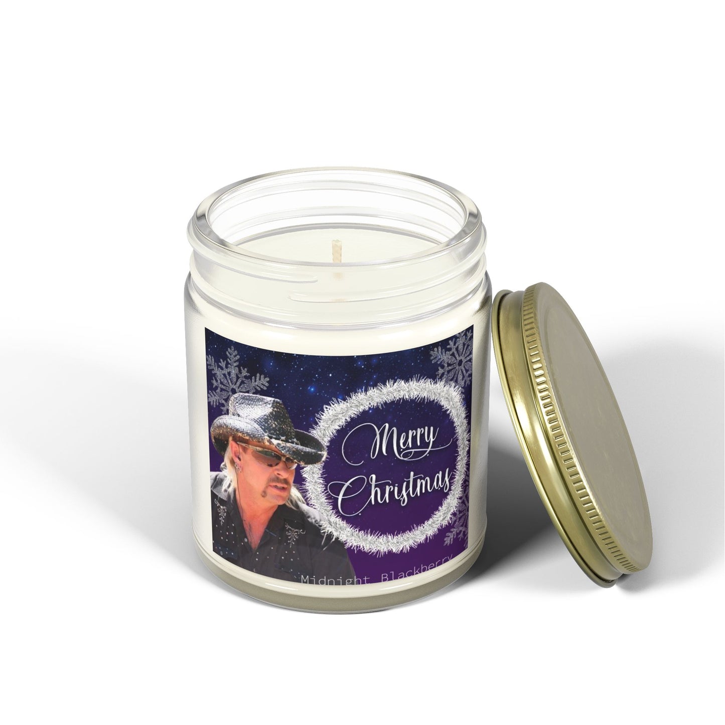 Merry Christmas Candle By Joe Exotic