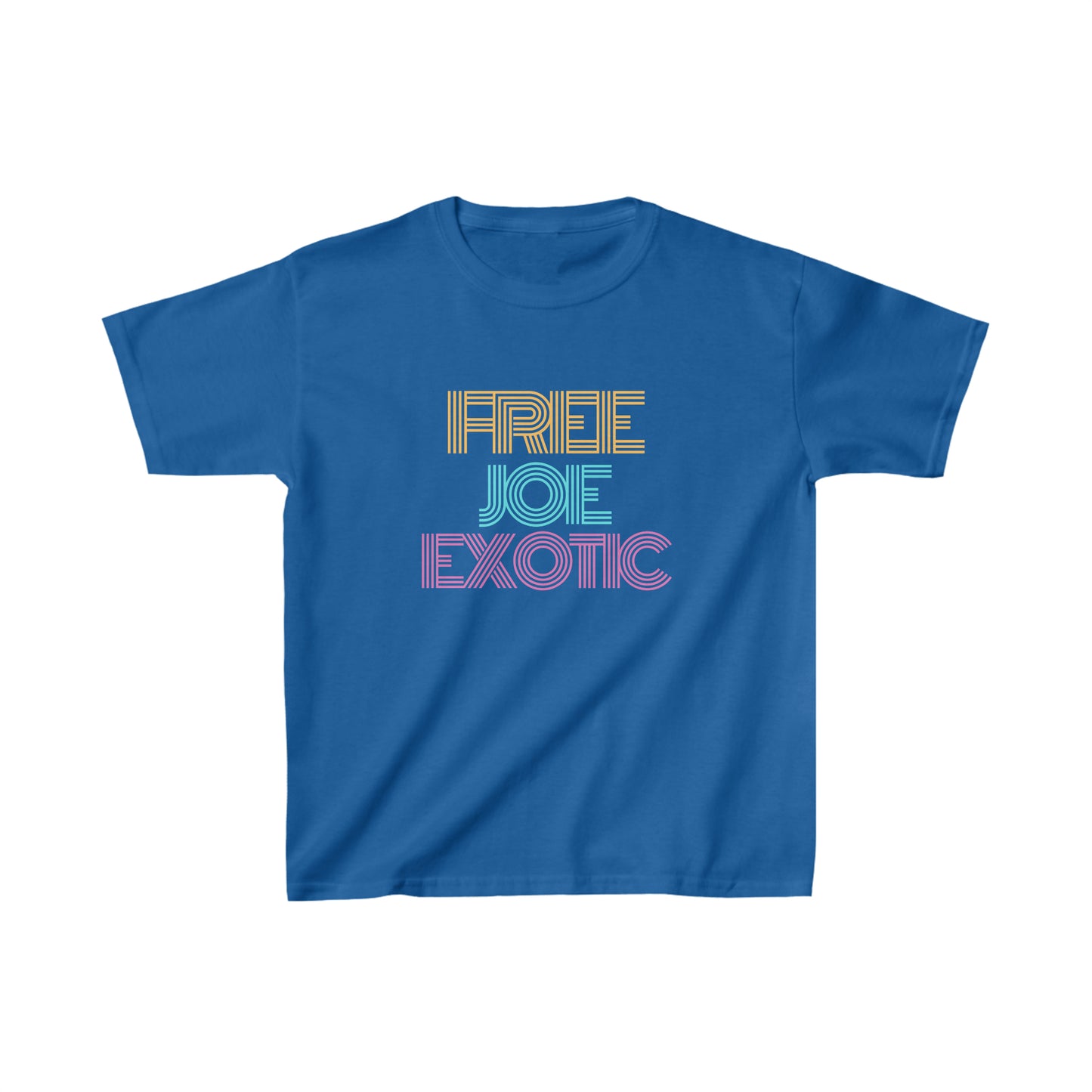 Retro Free Joe Exotic Kids' Heavy Cotton Tee – Championing the Cause!