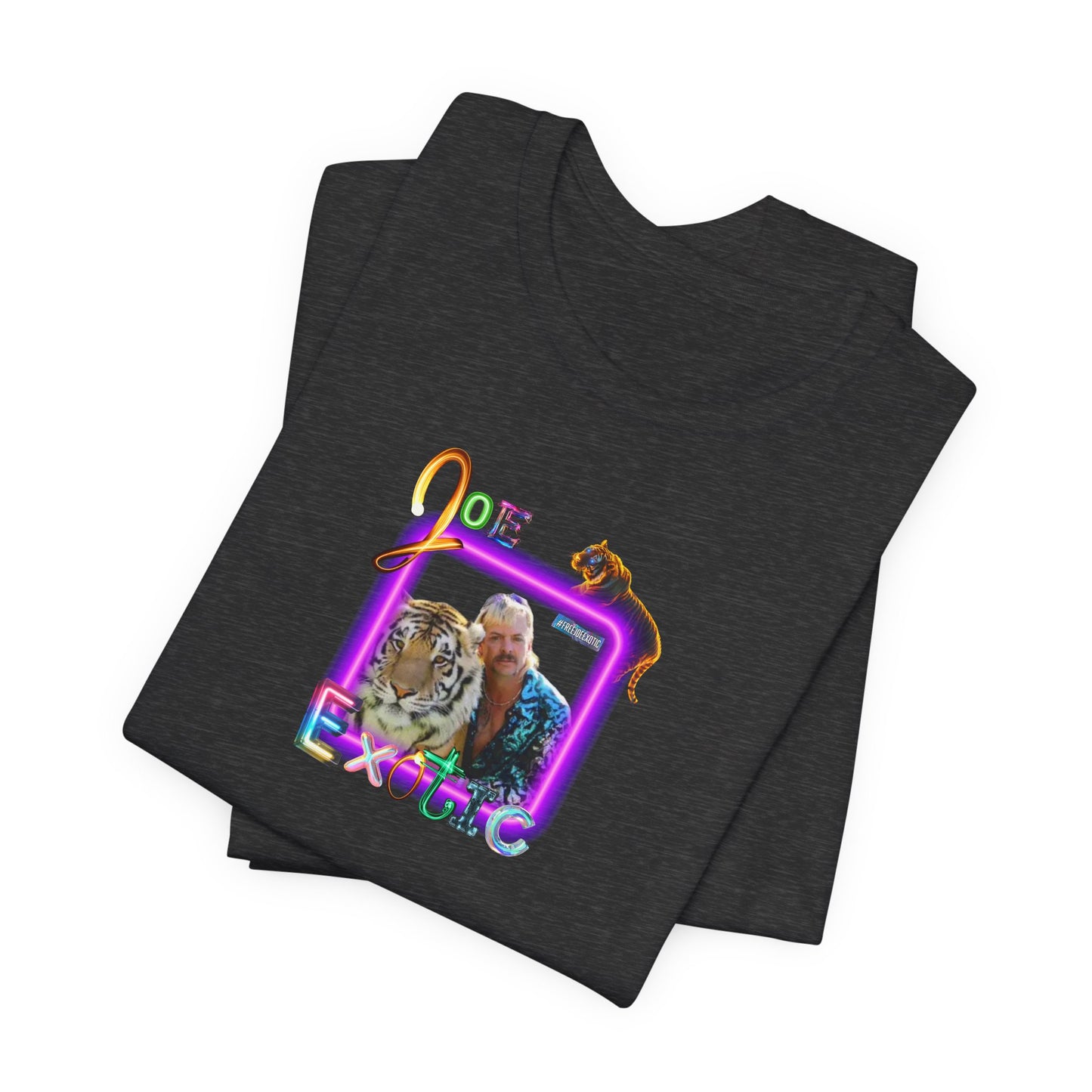 Joe Exotic Shirt Neon Tiger Design