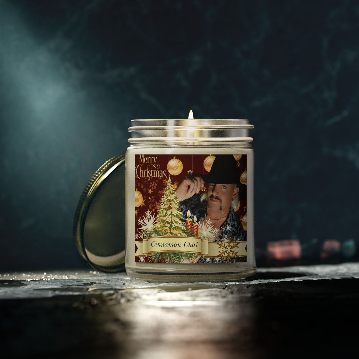 Joe Exotic Christmas- Cinnamon Chai candle