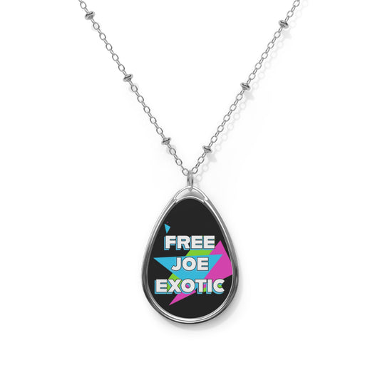 Free Joe Exotic Oval Necklace