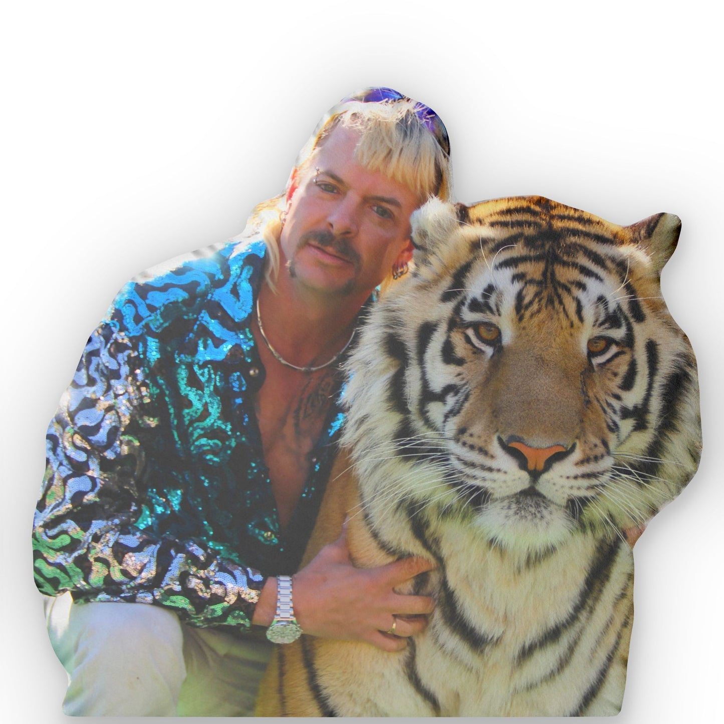 Joe Exotic and Sarge Tiger Custom Pillow