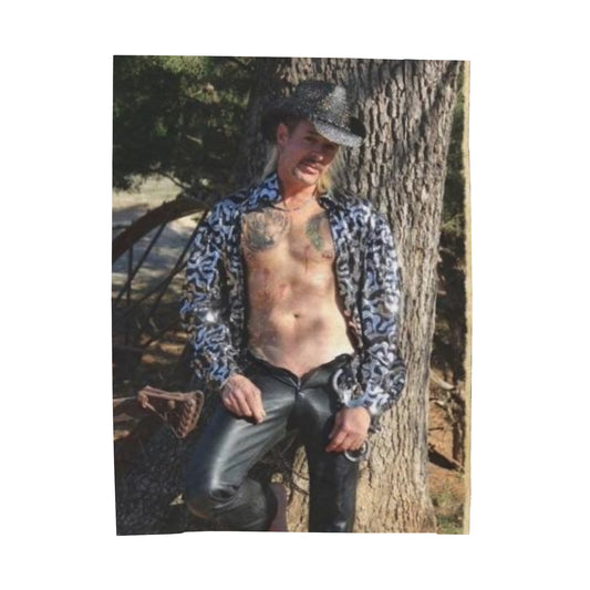 Joe Exotic- I'll Keep You Warm Velveteen Plush Blanket