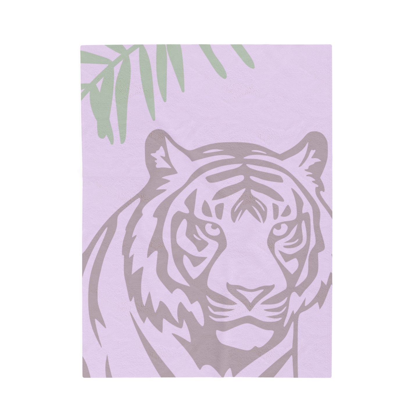 Exotic Tiger Velveteen Plush Blanket